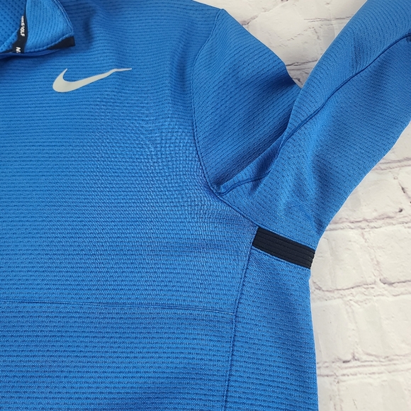 Nike Golf Men's XL AeroReact 1/2 Zip Long Sleeved Pullover Top Blue - Picture 5 of 9